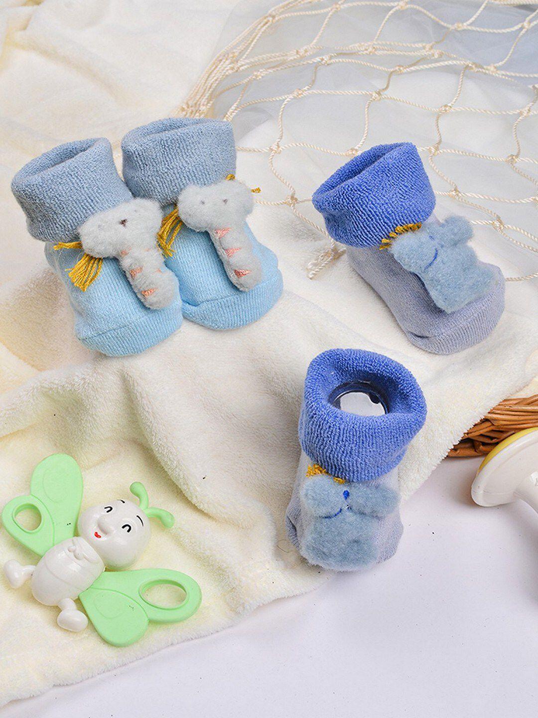 poplins kids pack of 2 patterned cotton ankle-length socks
