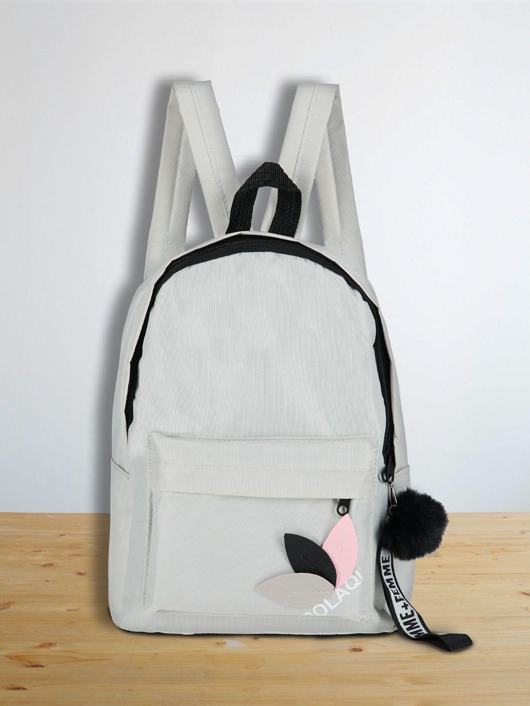 poplins unisex kids grey & black backpack