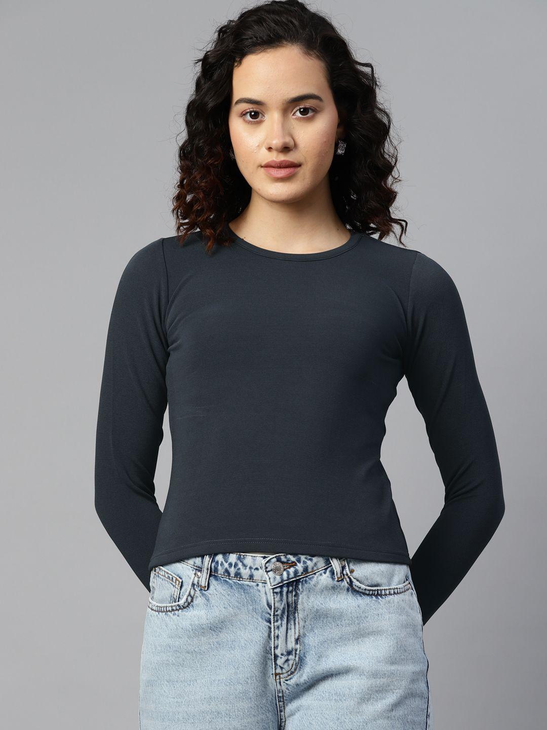 popnetic solid crop top