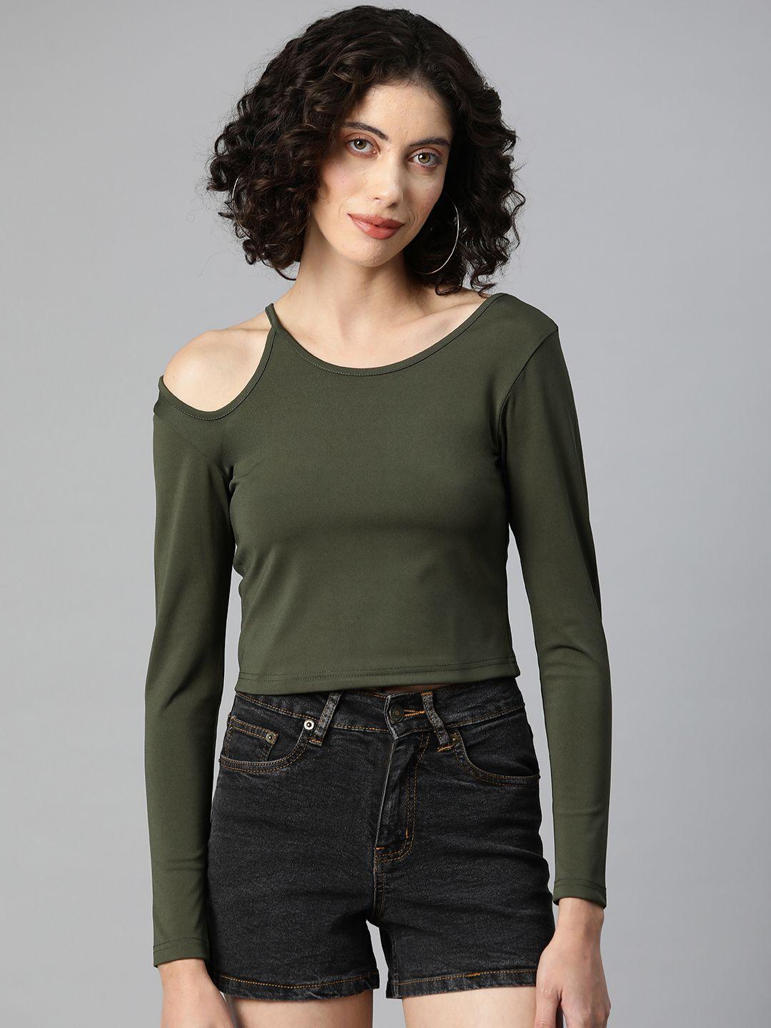 popnetic solid crop top