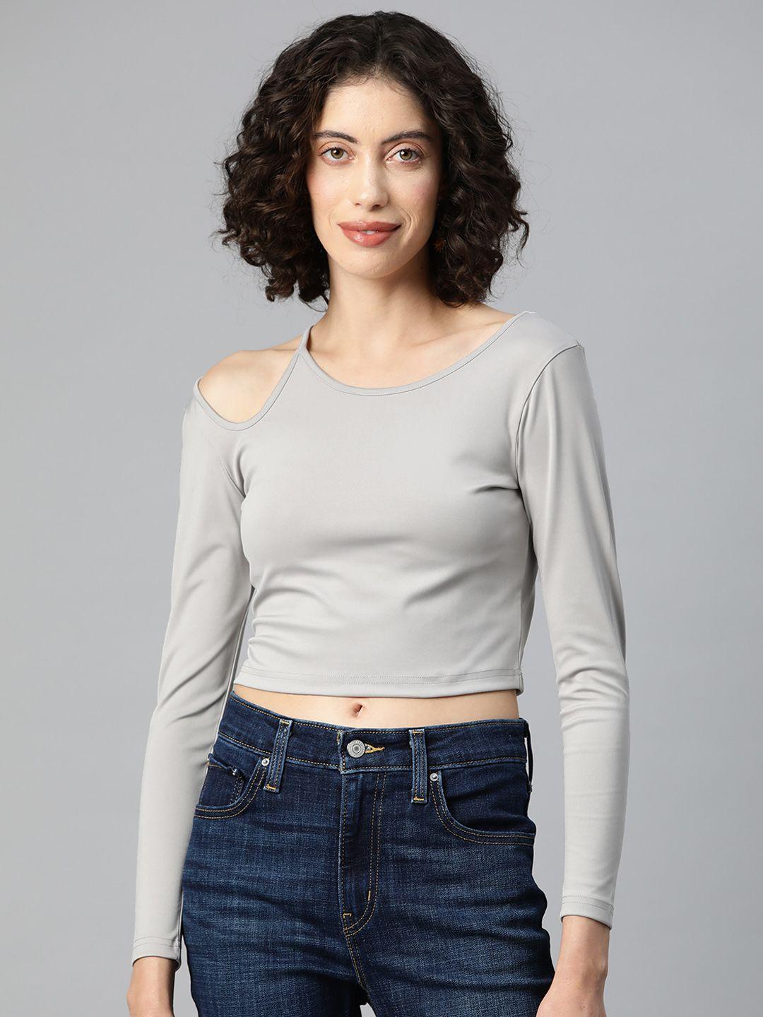 popnetic solid crop top