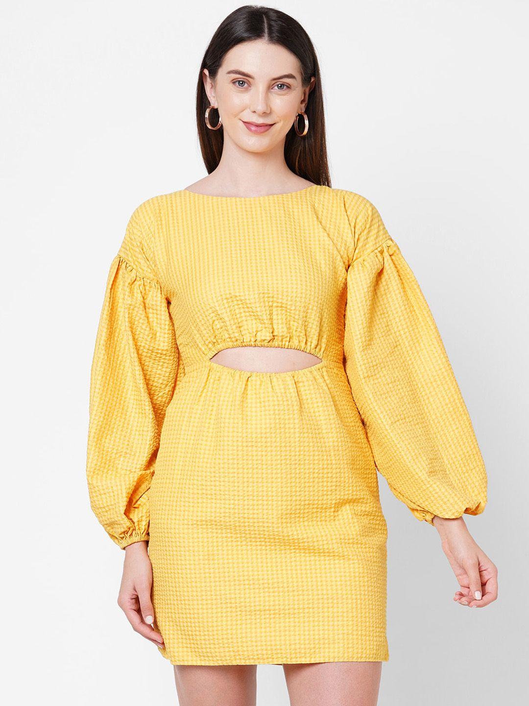 poppi yellow sheath dress