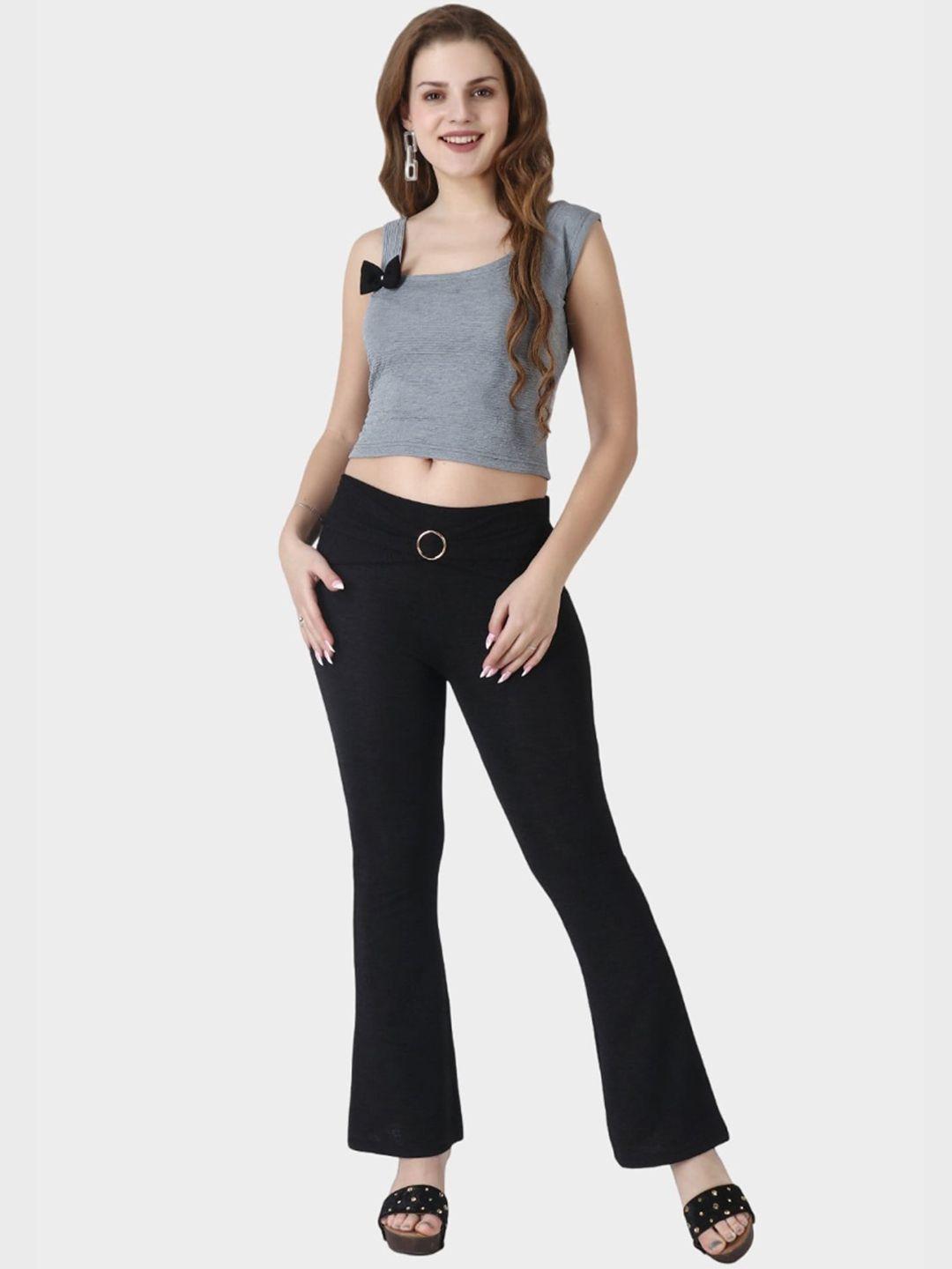 popwings self-designed crop top with trousers