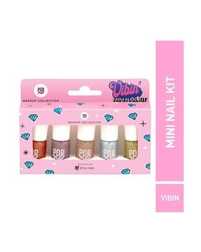 popxo makeup collection mini nail polish kit - vibin
