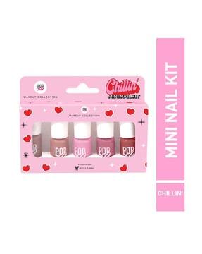 popxo makeup mini nail polish set - chillin