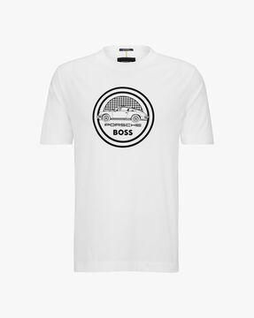 porsche mercerized-cotton regular fit t-shirt