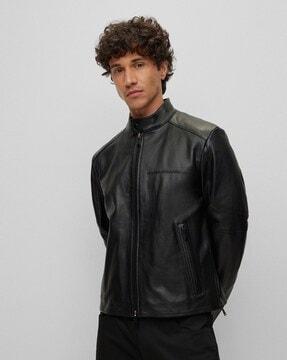 porsche x boss leather jacket