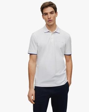 porsche x boss stretch-cotton regular fit polo t-shirt