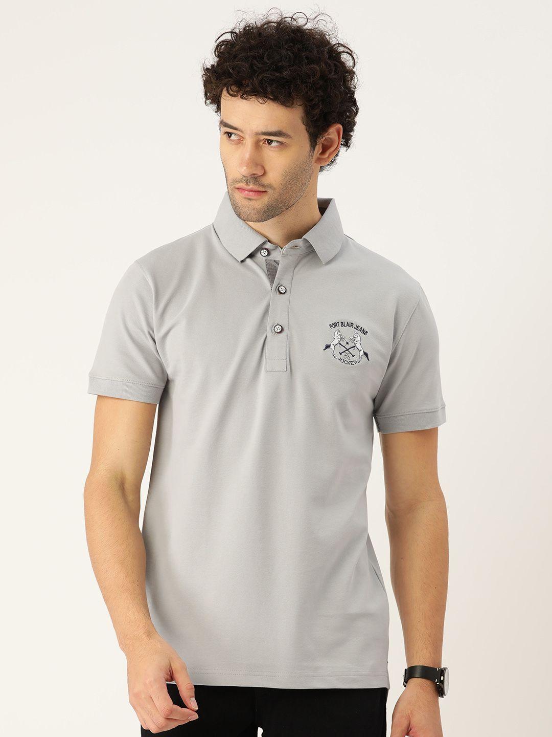 portblair men polo collar slim fit t-shirt