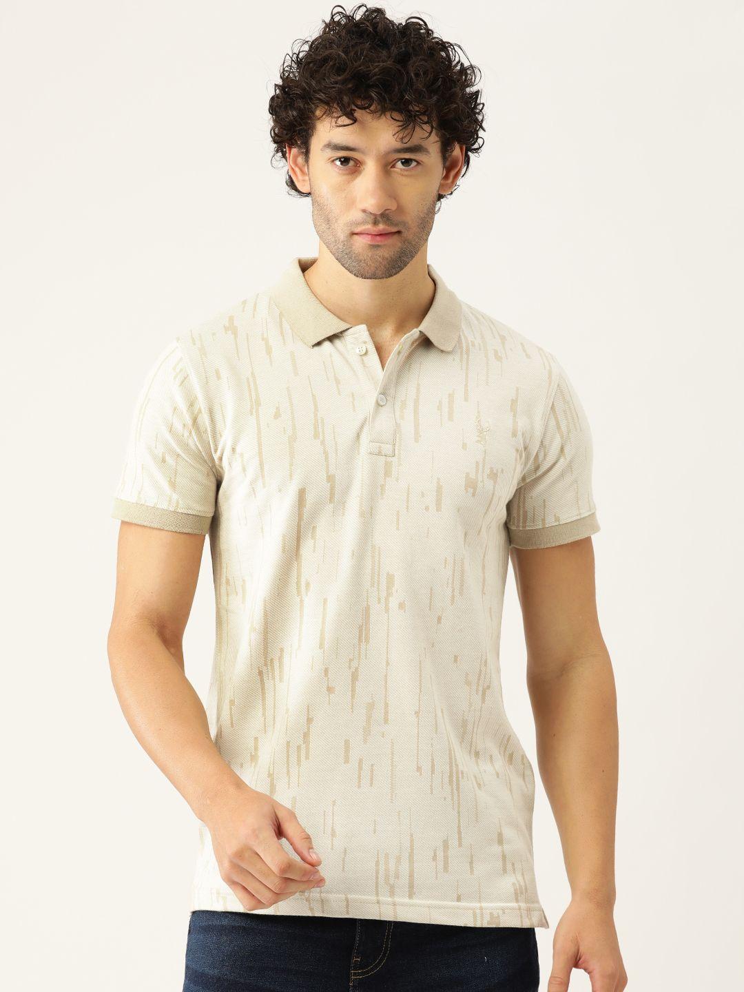 portblair men printed polo collar slim fit t-shirt