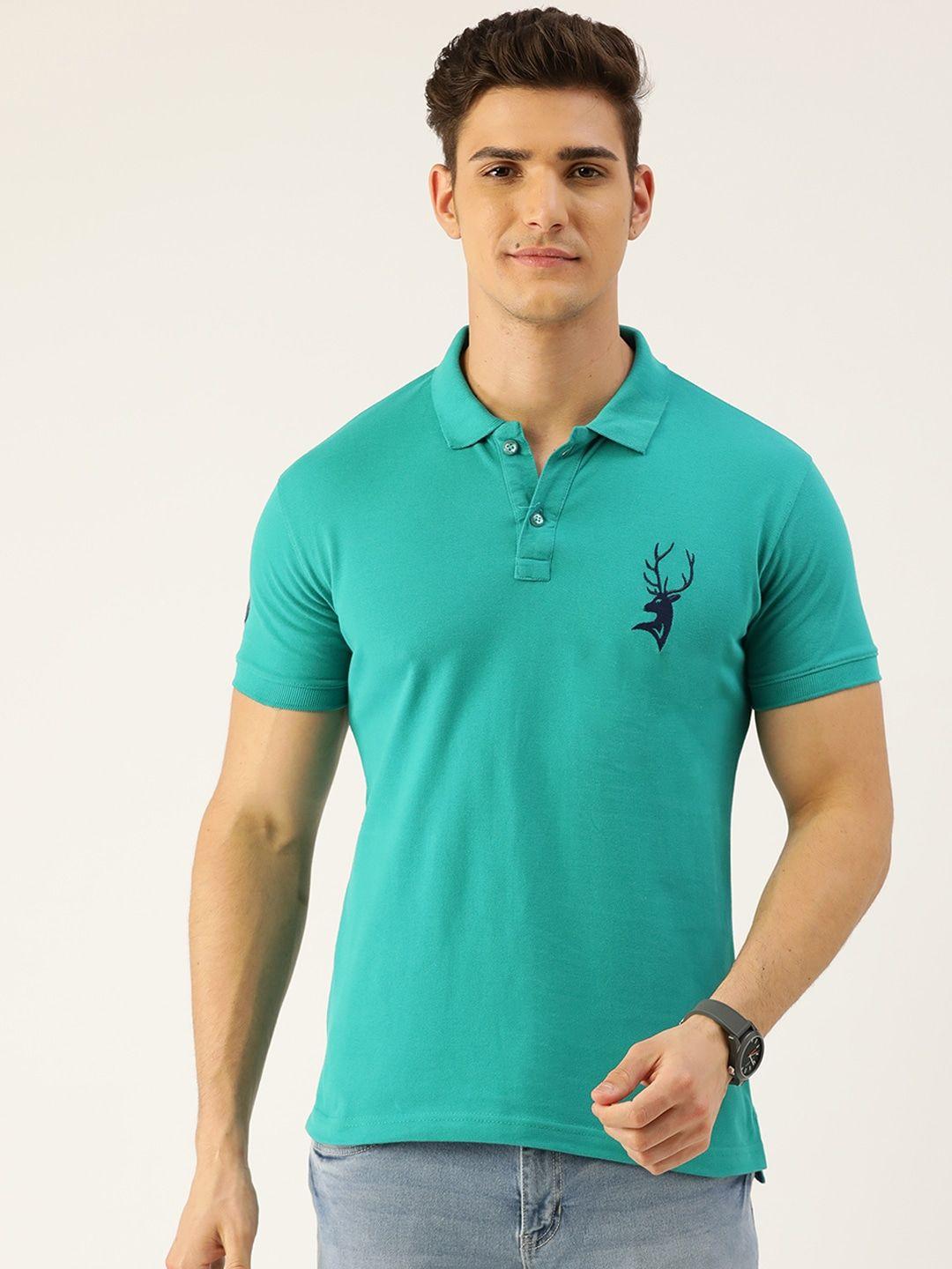 portblair polo collar embroidered t-shirt