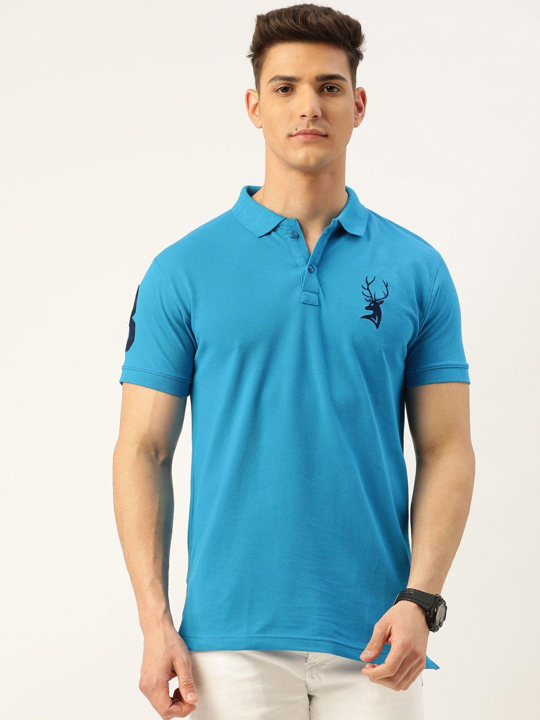 portblair polo collar short sleeves embroidered t-shirt