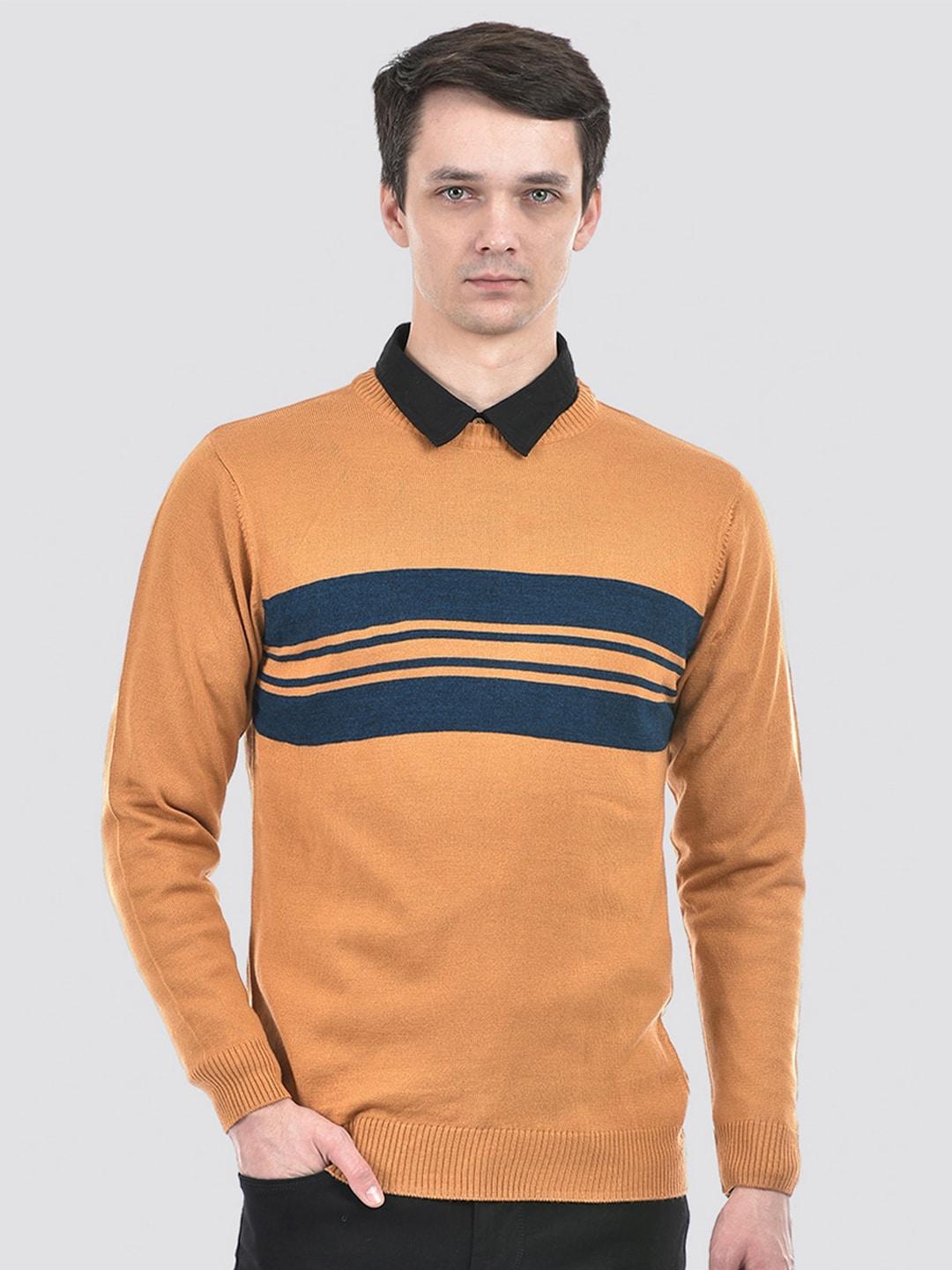 portobello round neck striped pullover sweaters