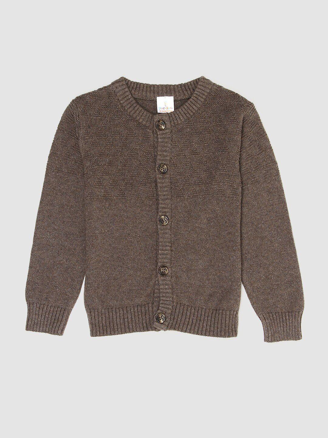 portobello boys brown cardigan