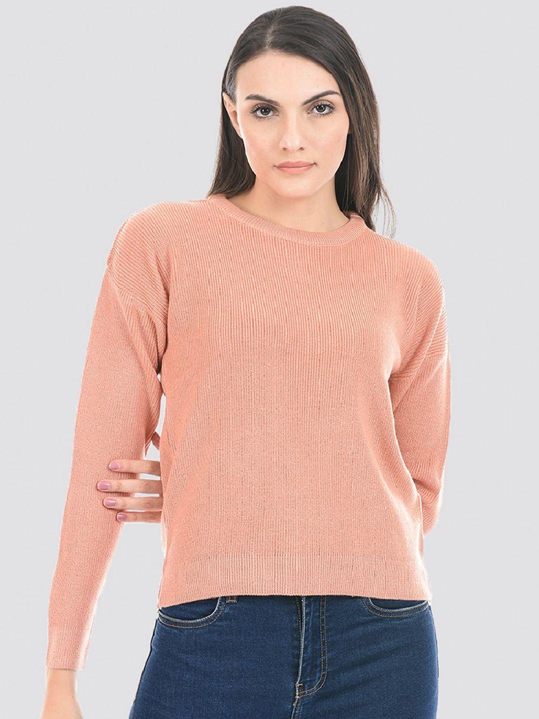 portobello ribbed acrylic pullover sweater