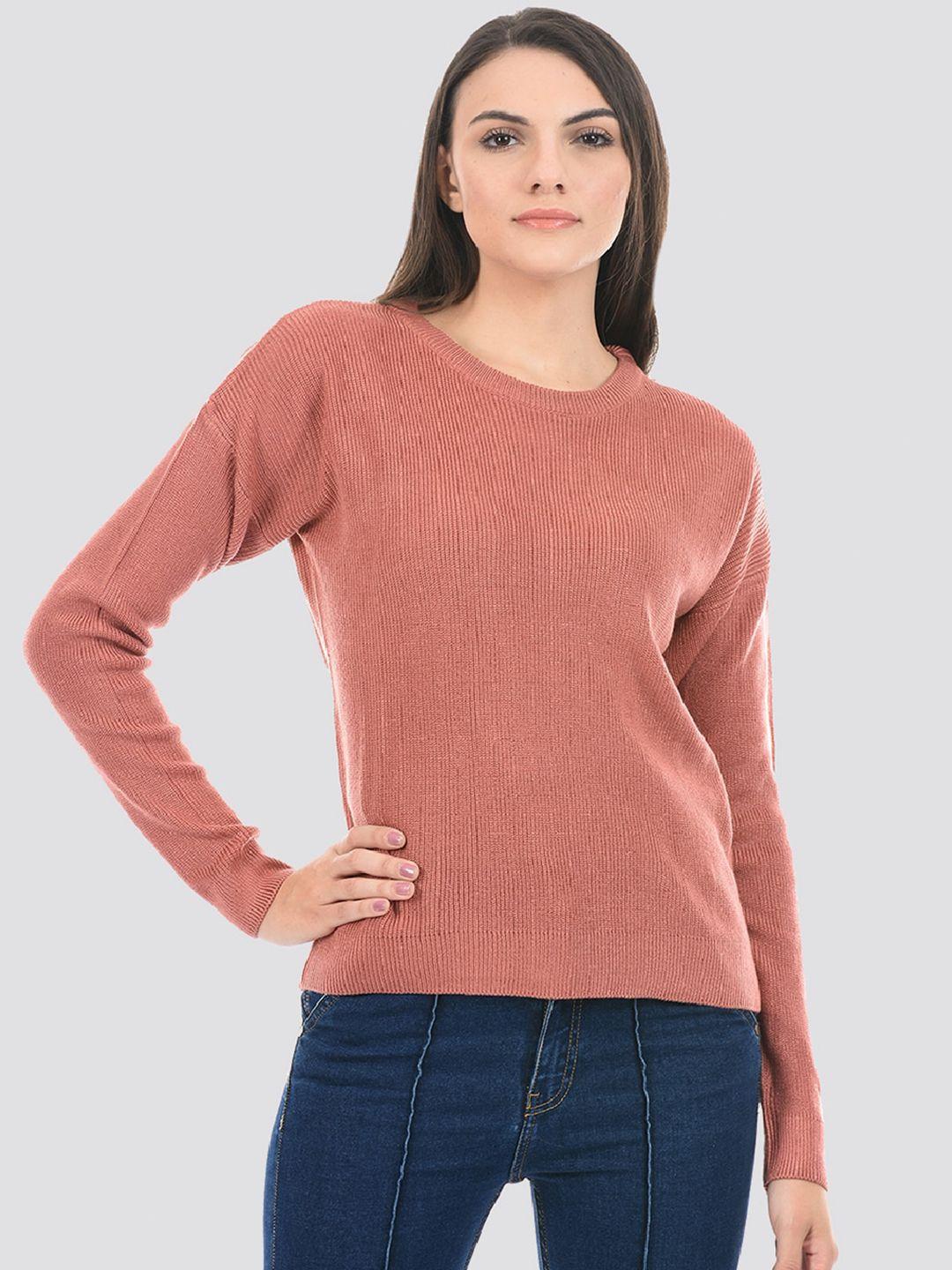 portobello ribbed acrylic pullover sweater