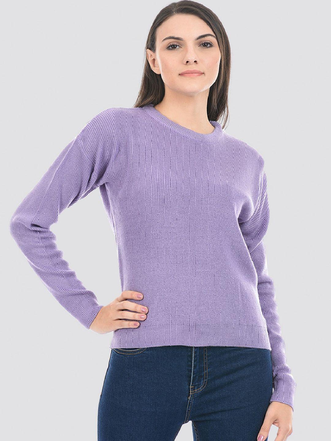 portobello round neck acrylic pullover sweater