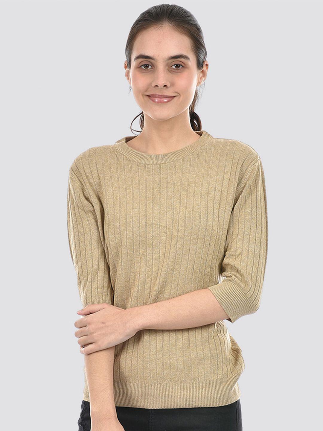 portobello striped pure cotton round neck pullover