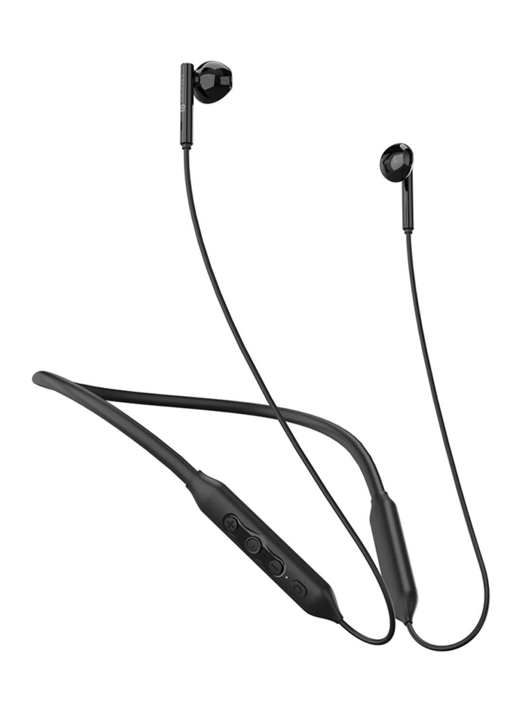 portronics black solid harmonics z5 wireless bluetooth stereo headset