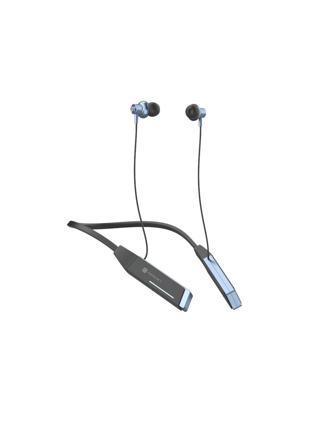 portronics blue solid harmonics z2 wireless headset