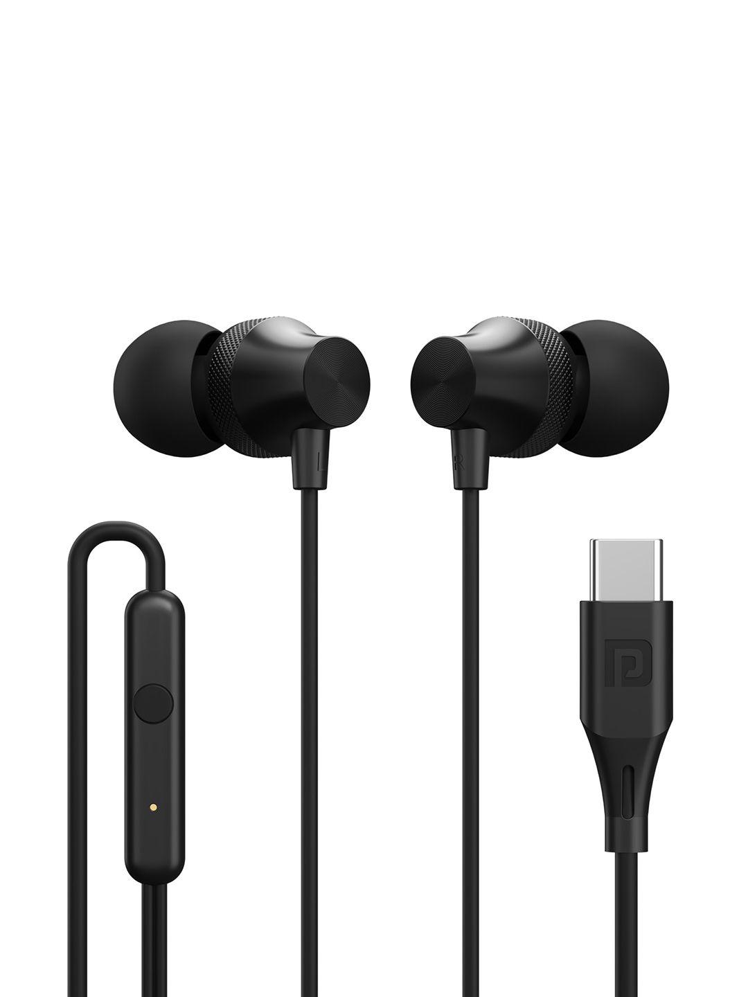 portronics wired earphones with mic