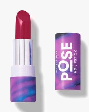pose hd lipstick 4.54 g - peta approved vegan & long lasting - raspberry