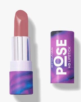 pose hd lipstick 4.54 g - peta approved vegan & long lasting - soft pink