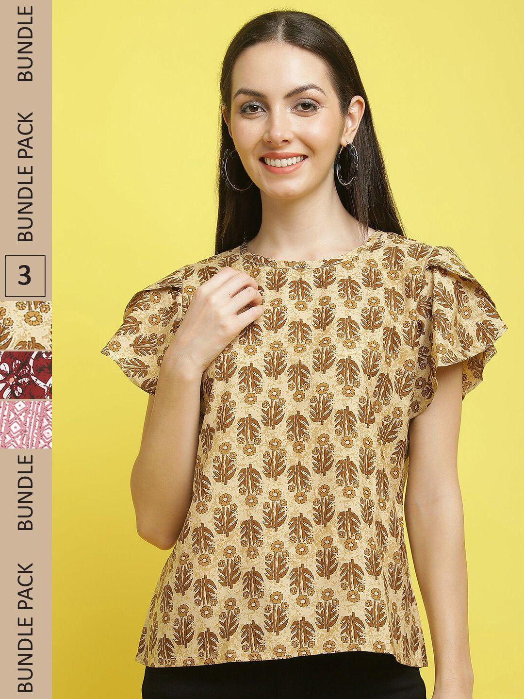 poshyaa pack of 3 printed tops