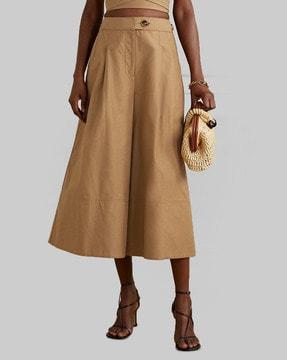 postcards high-rise tailored fit culottes