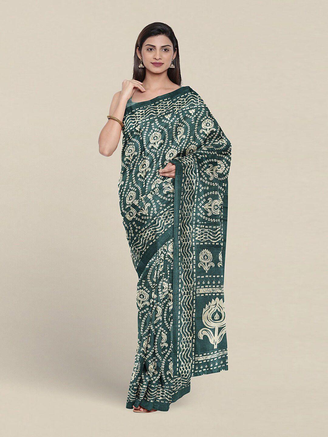 pothys bandhani printed saree