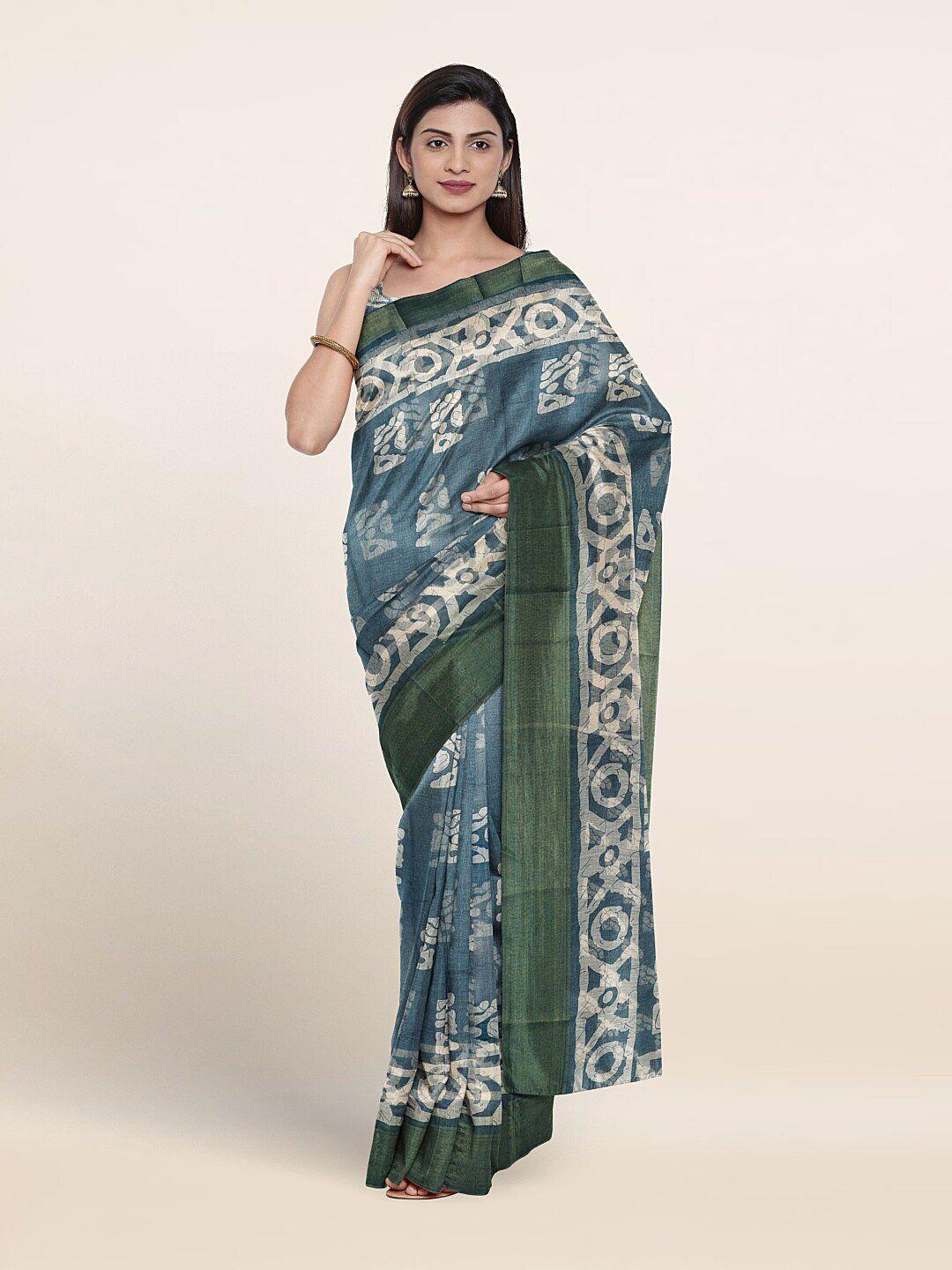 pothys batik printed zari saree