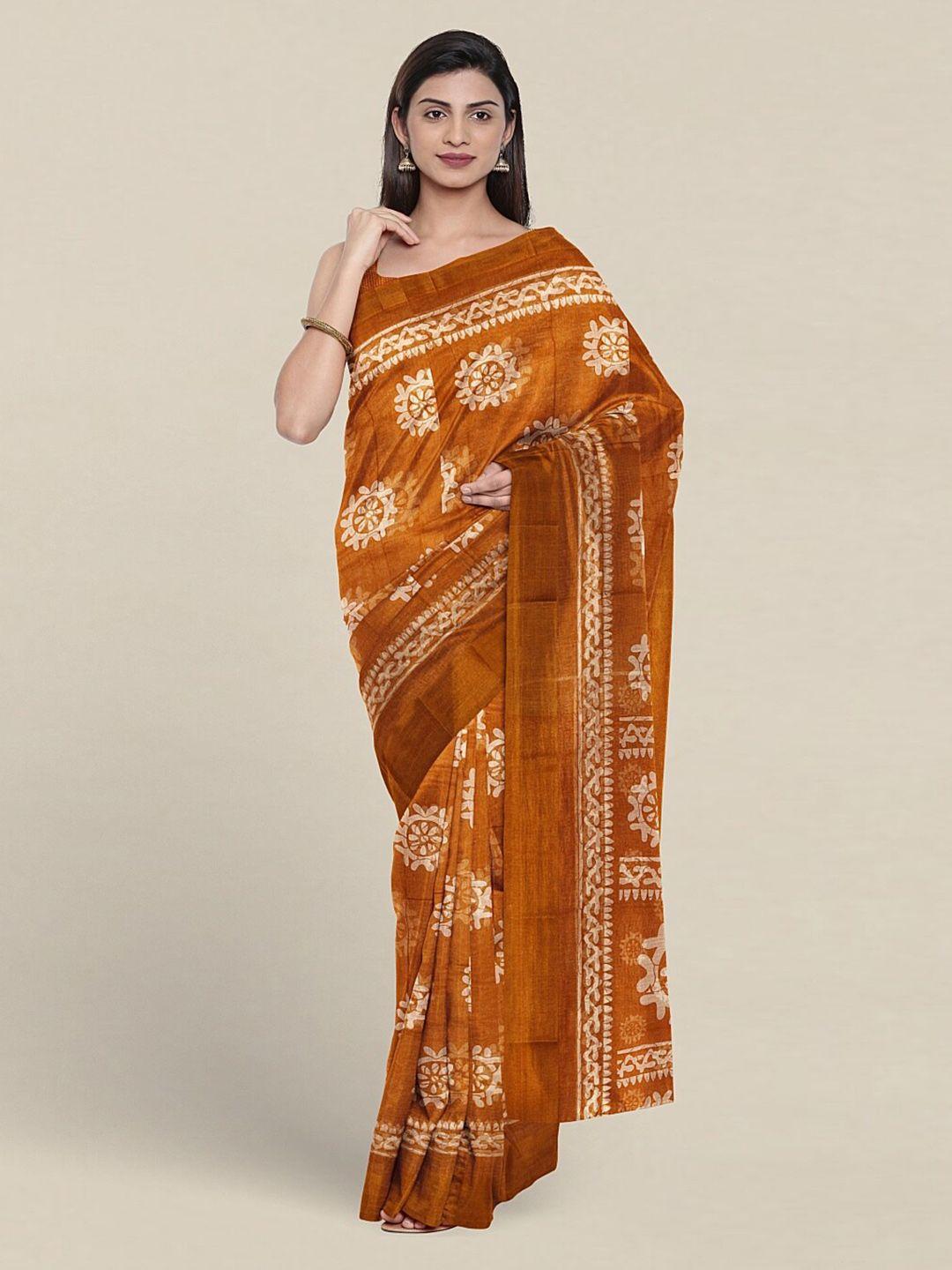 pothys ethnic motifs printed zari detail saree