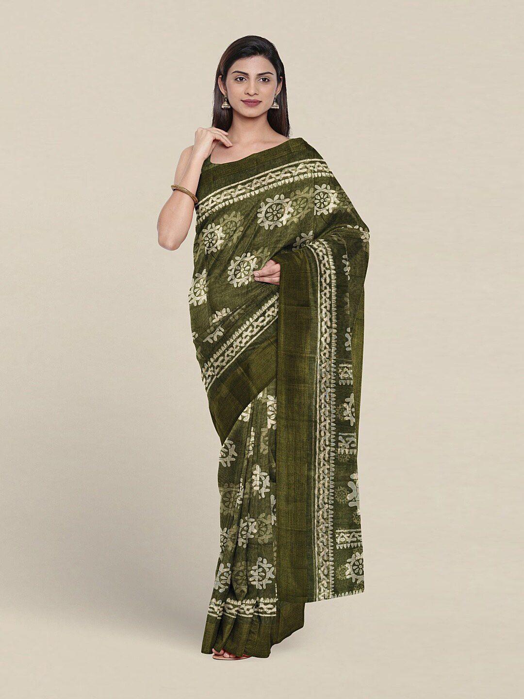 pothys ethnic motifs printed zari saree