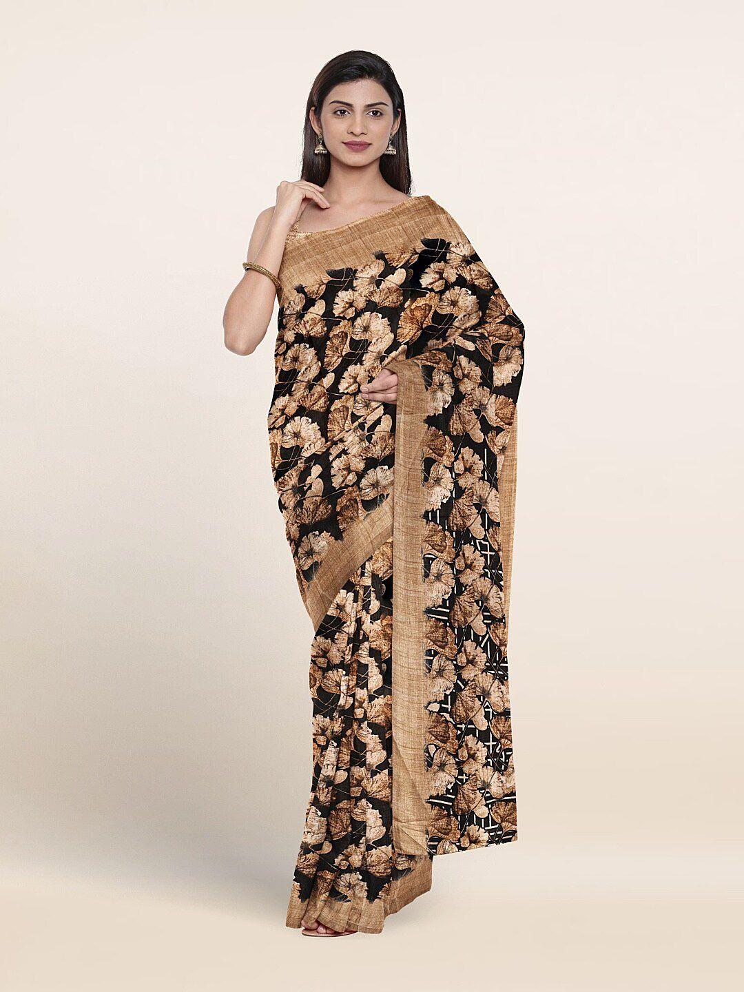 pothys floral printed cotton blend saree