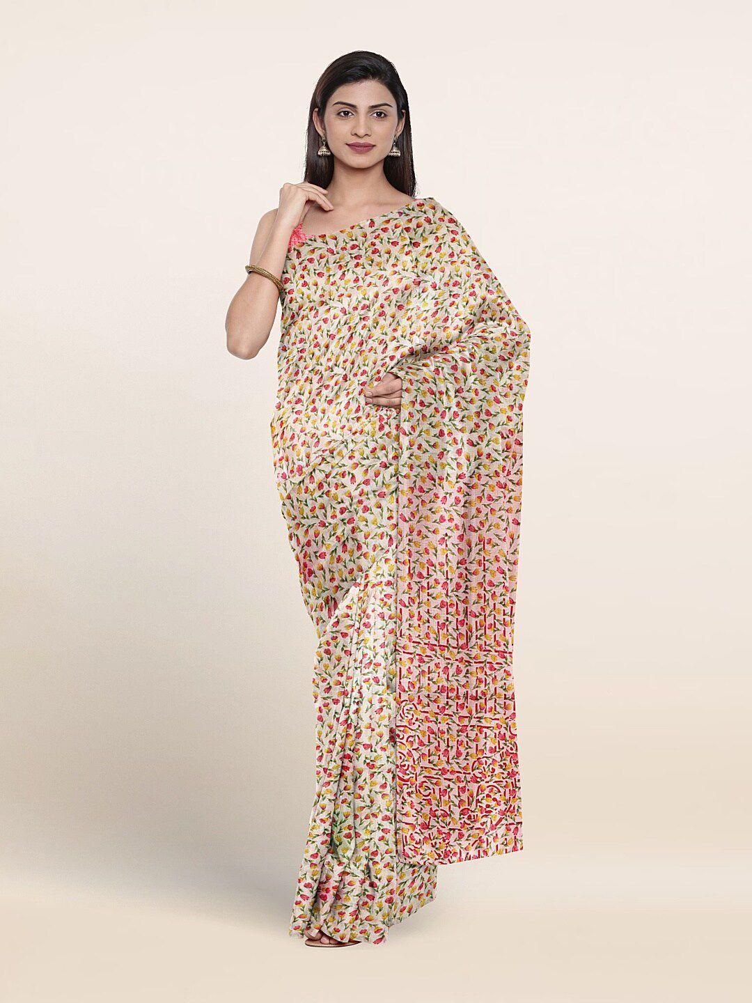 pothys floral printed saree