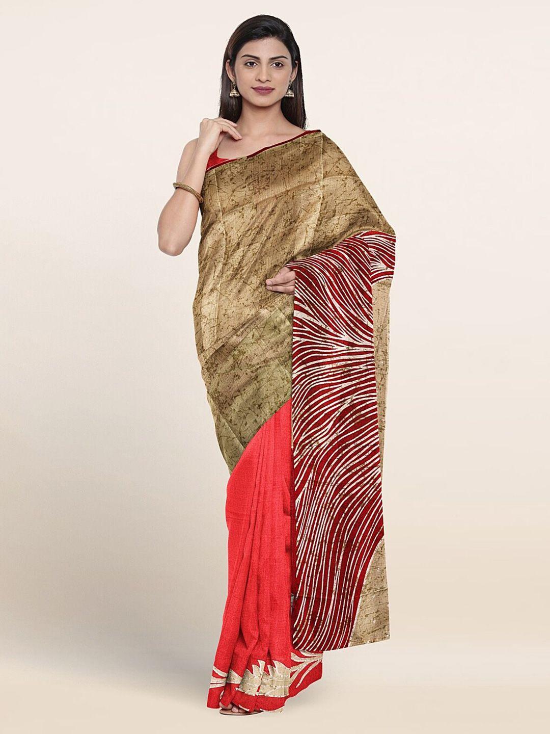 pothys floral printed saree