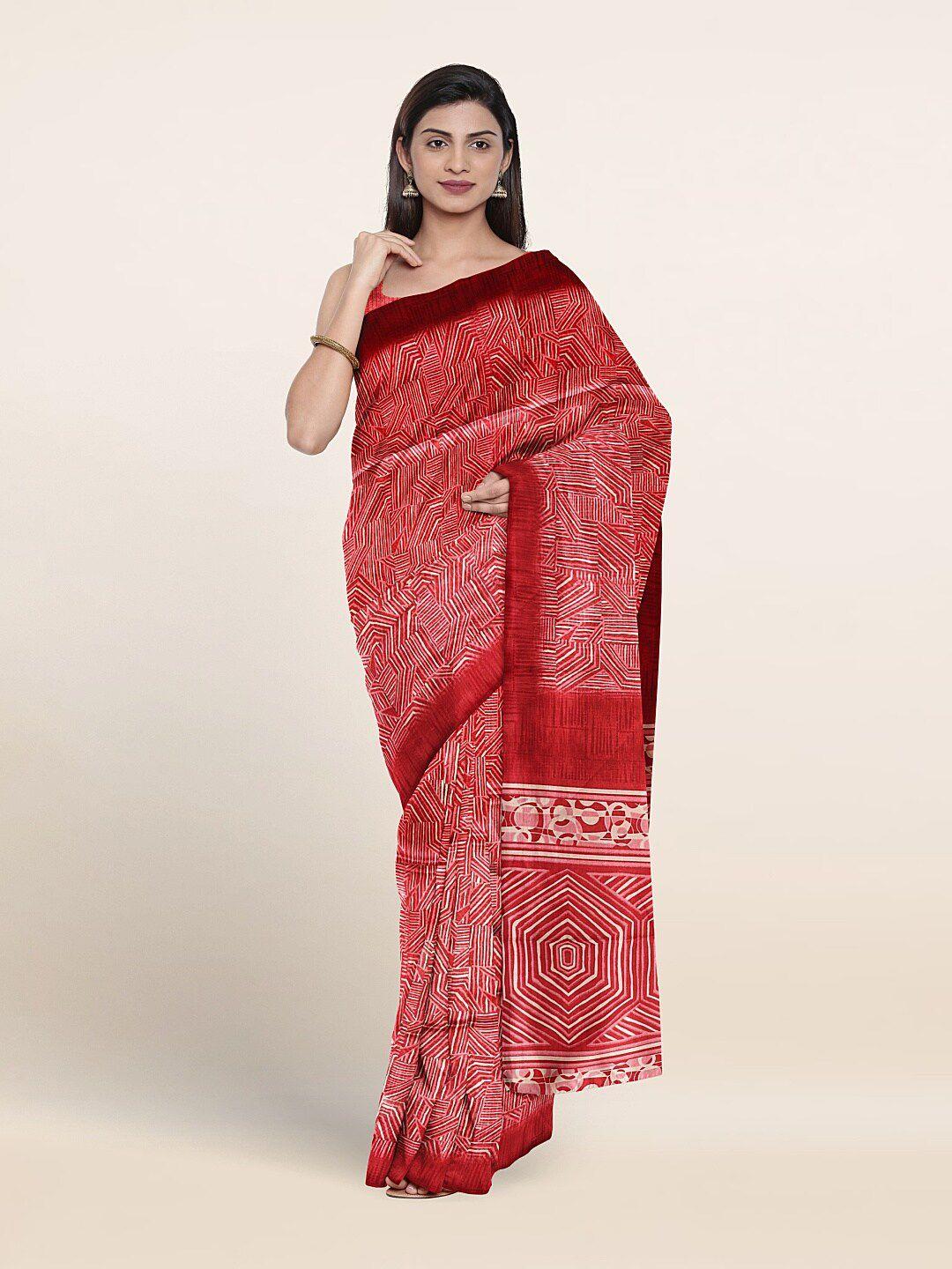 pothys geometric printed saree