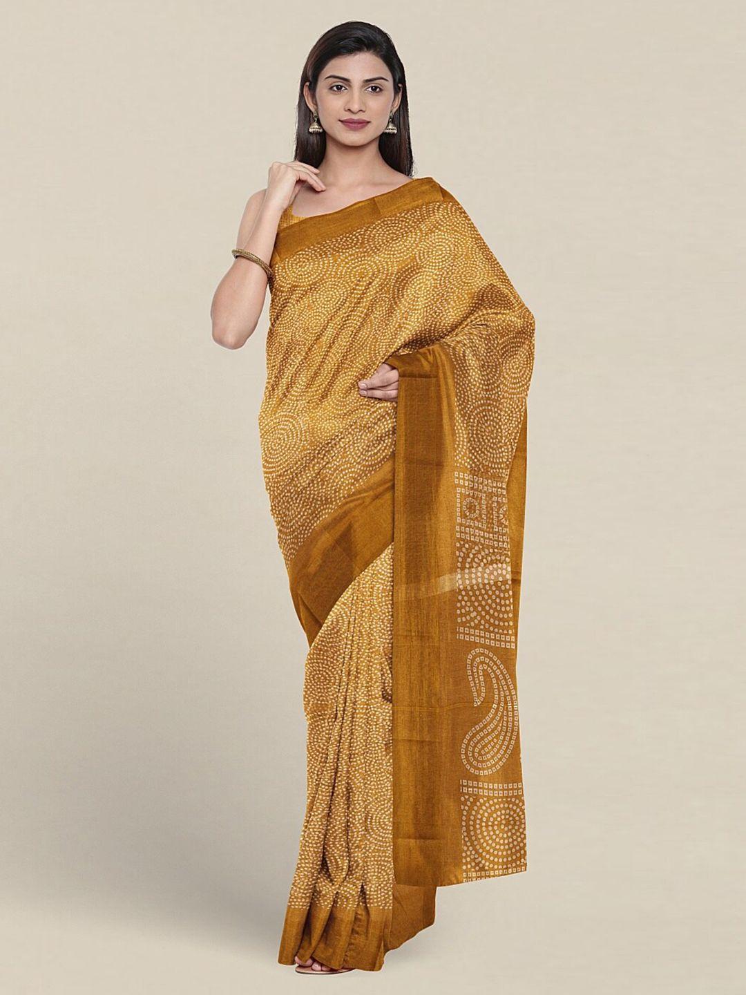 pothys polka dots printed saree