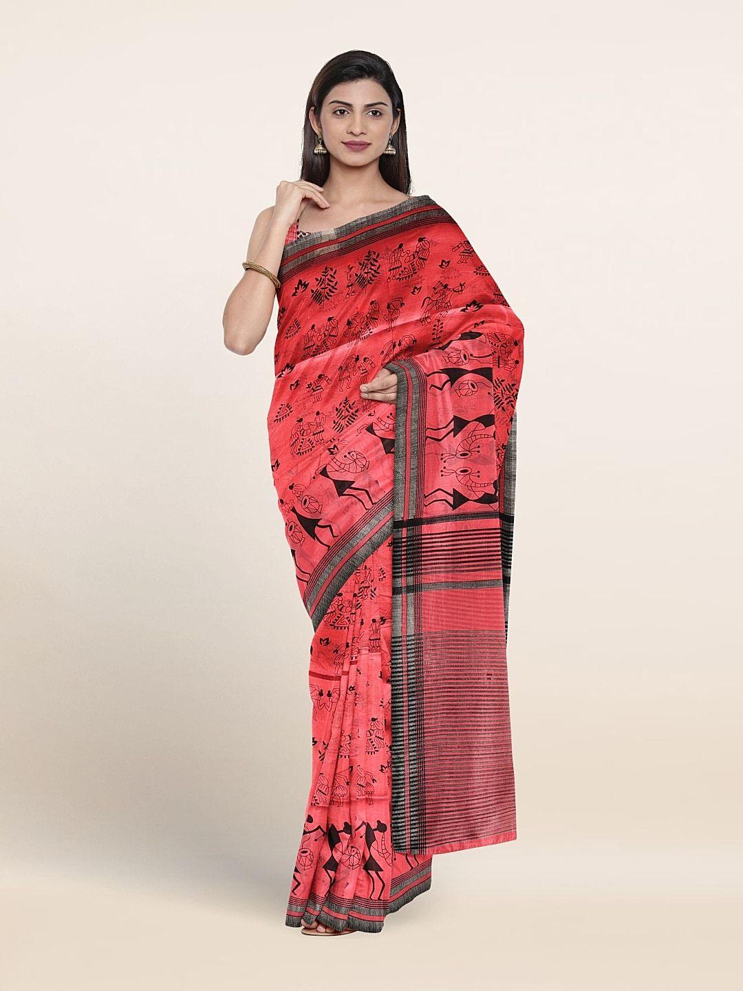 pothys warli printed saree