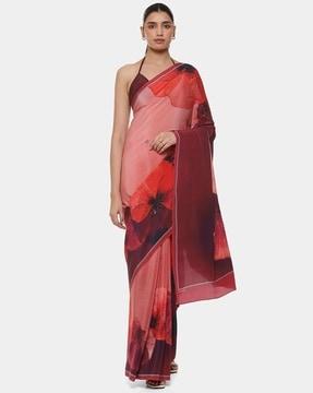 pounds of pansies saree