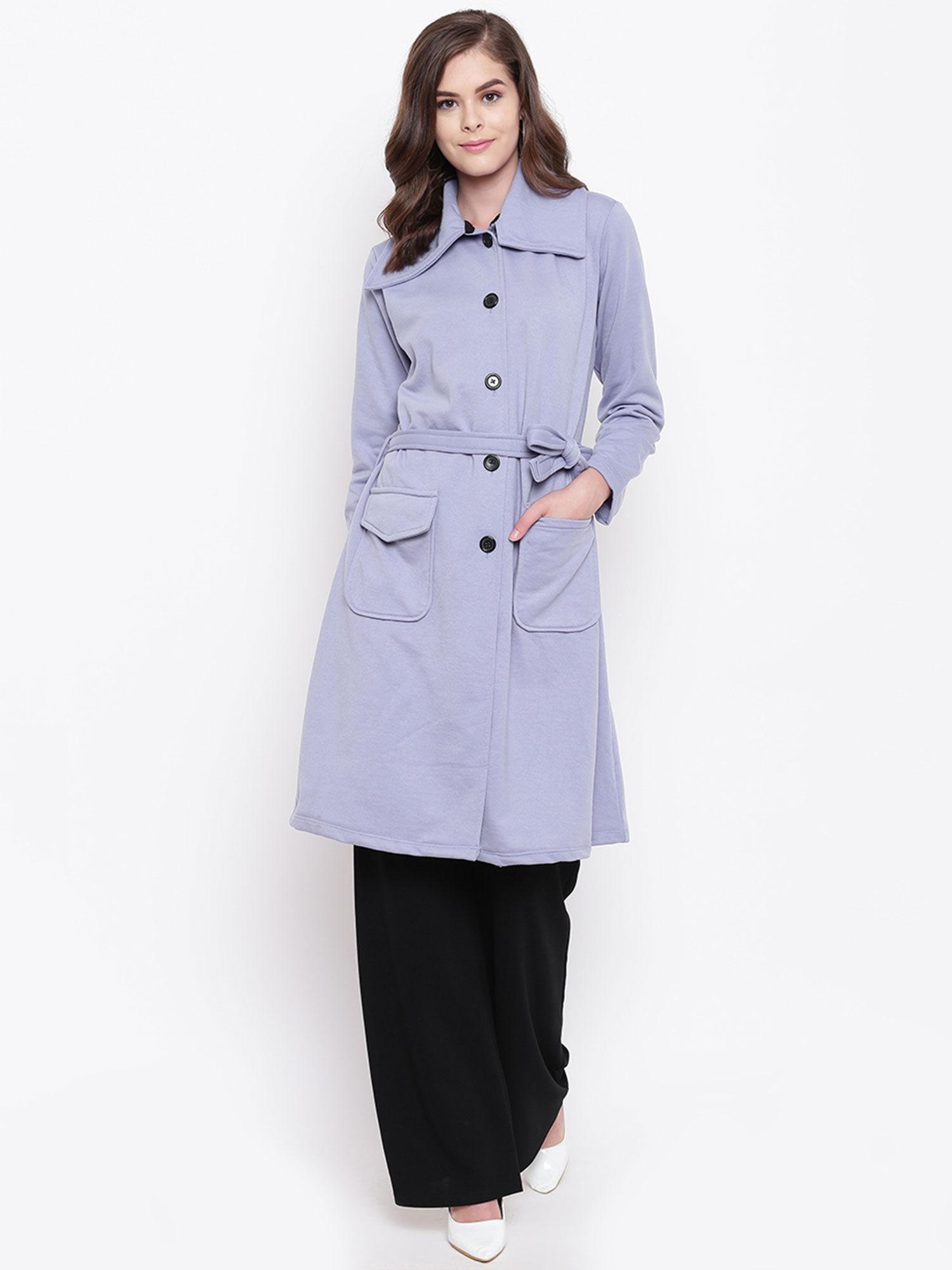 powder blue solid coat