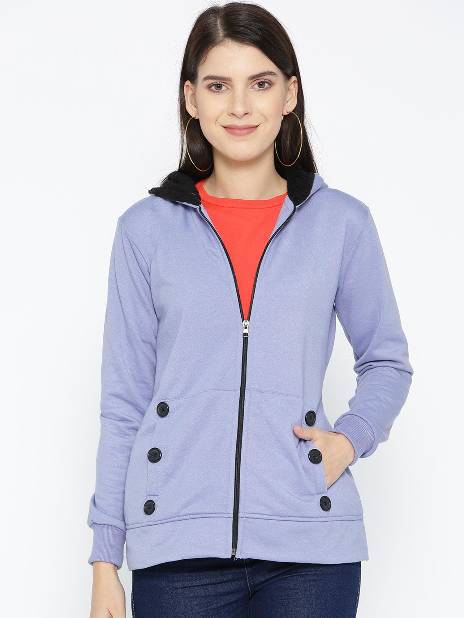 powder blue solid jacket