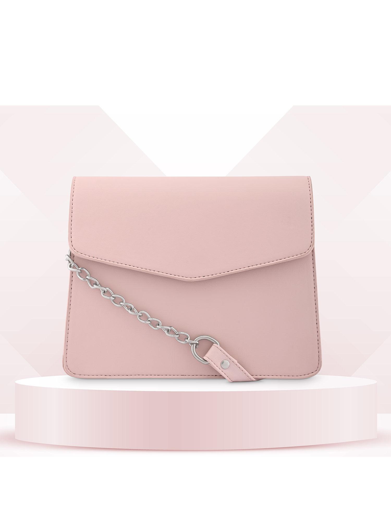 powder pink sling bag for women