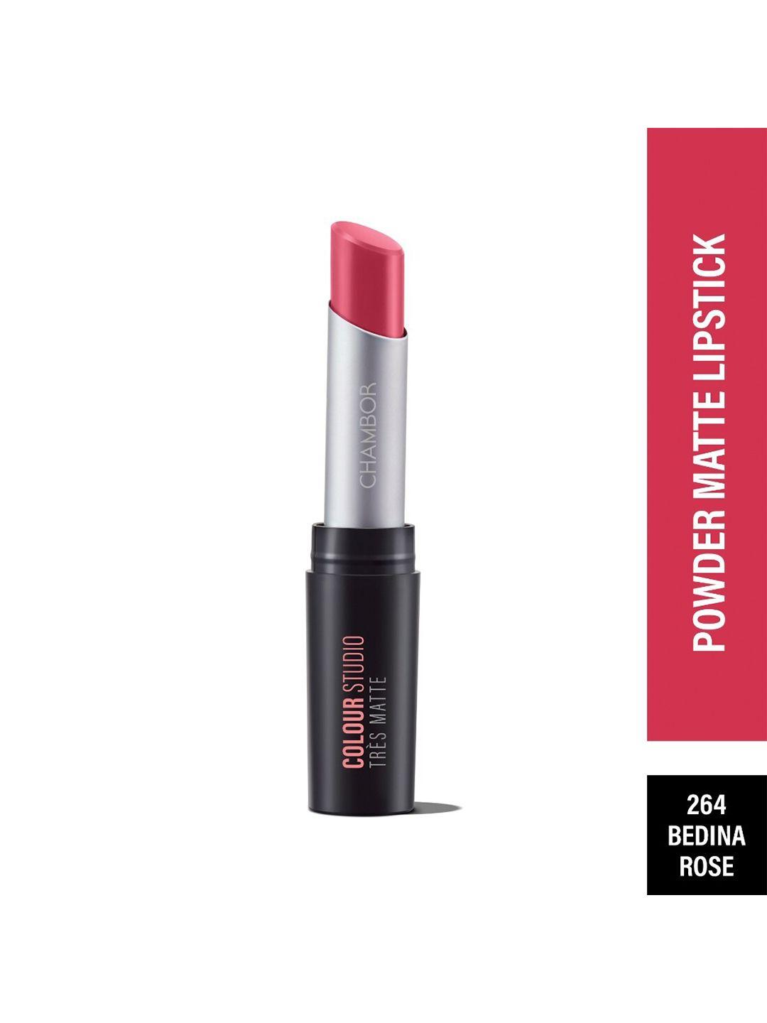 powdery matte glamour lipstick with spf 30- bedina rose 264