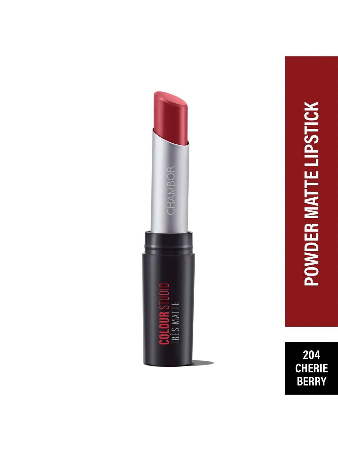 powdery matte glamour lipstick with spf 30- chrie berry 204