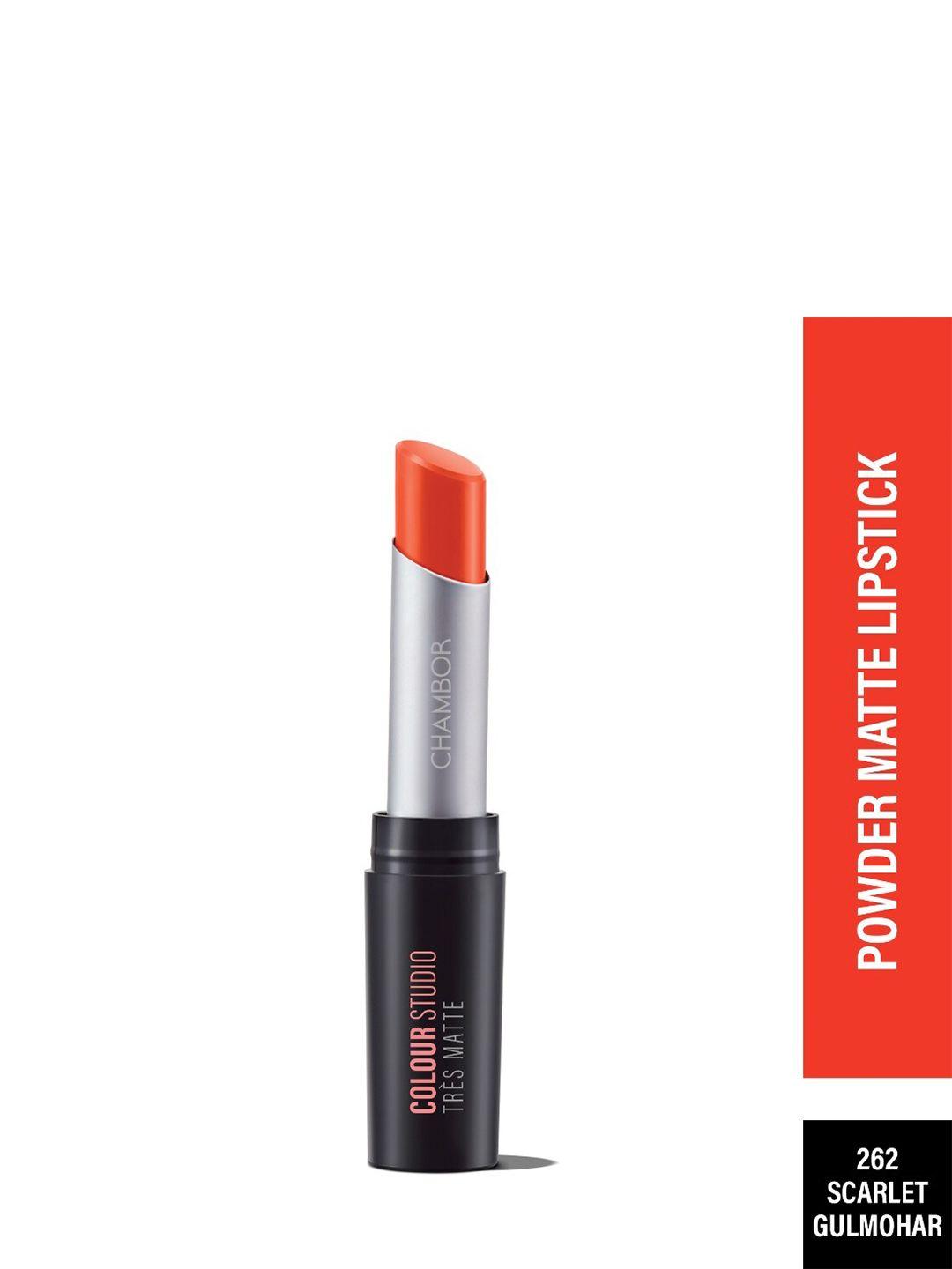 powdery matte glamour lipstick with spf 30- scarlet gulmohar 262