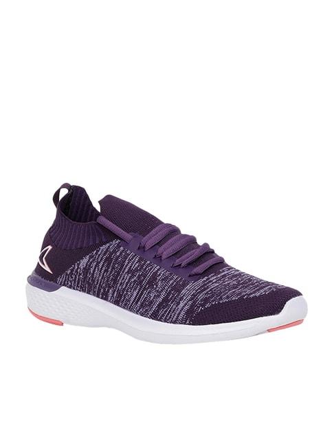 power by bata women's connect grandeur purple running shoes