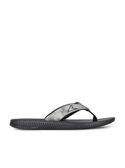 power by bata men's grey flip flops