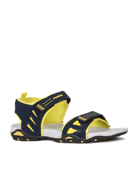 power by bata men's terry navy floater sandals