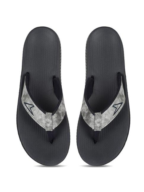 power by bata women's black flip flops